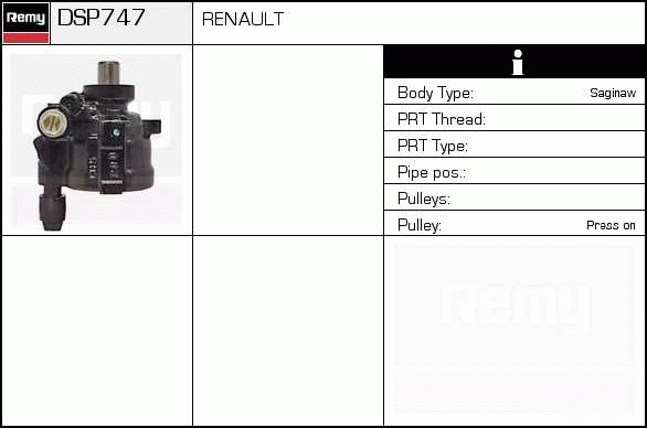 DELCO REMY DSP747 Hydraulic...