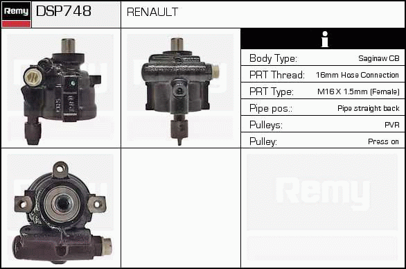 DELCO REMY DSP748 Hydraulic...