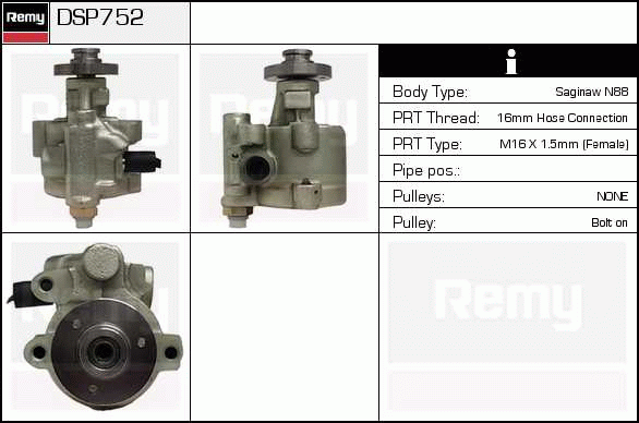 DELCO REMY DSP752 Hydraulic...