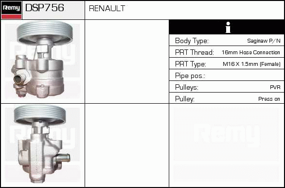 DELCO REMY DSP756 Hydraulic...