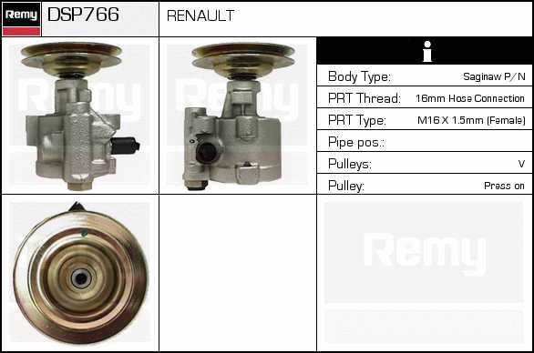 DELCO REMY DSP766 Hydraulic...