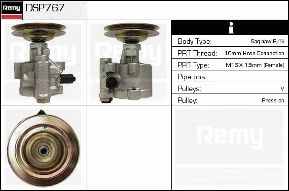 DELCO REMY DSP767 Hydraulic...