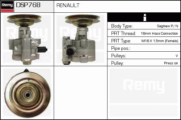 DELCO REMY DSP768 Hydraulic...