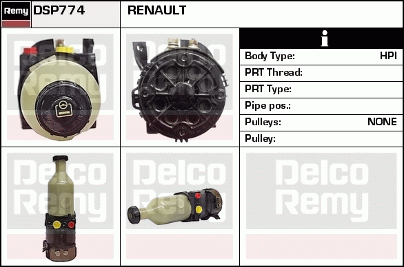 DELCO REMY DSP774 Hydraulic...