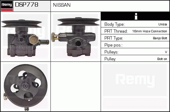 DELCO REMY DSP778 Hydraulic...