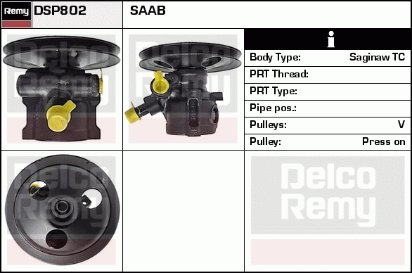 DELCO REMY DSP802 Hydraulic...