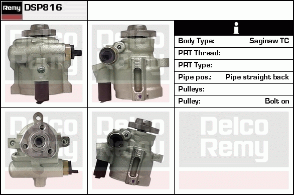 DELCO REMY DSP816 Hydraulic...