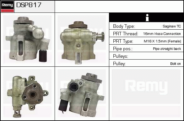 DELCO REMY DSP817 Hydraulic...