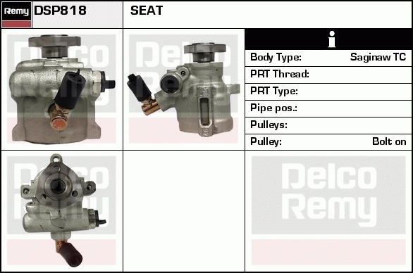 DELCO REMY DSP818 Hydraulic...