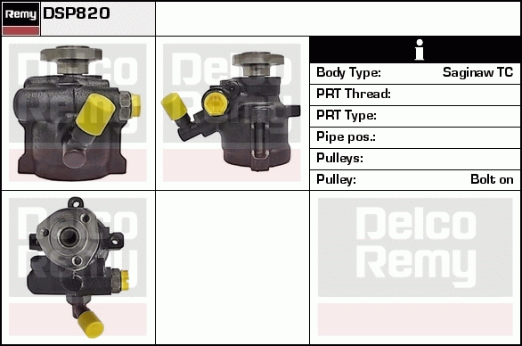 DELCO REMY DSP820 Hydraulic...