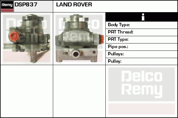 DELCO REMY DSP837 Hydraulic...