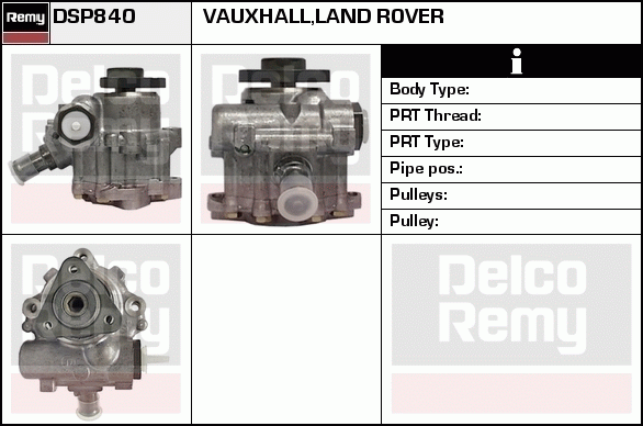 DELCO REMY DSP840 Hydraulic...