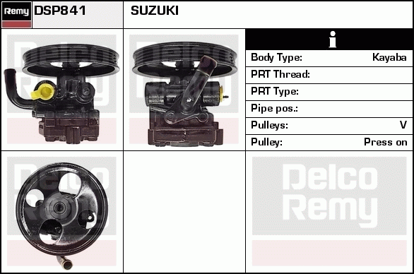 DELCO REMY DSP841 Hydraulic...