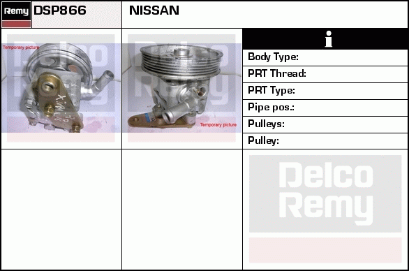 DELCO REMY DSP866 Hydraulic...