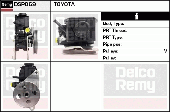 DELCO REMY DSP869 Hydraulic...