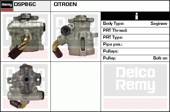 DELCO REMY DSP86C Hydraulic...