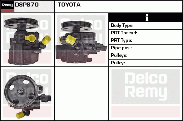 DELCO REMY DSP870 Hydraulic...