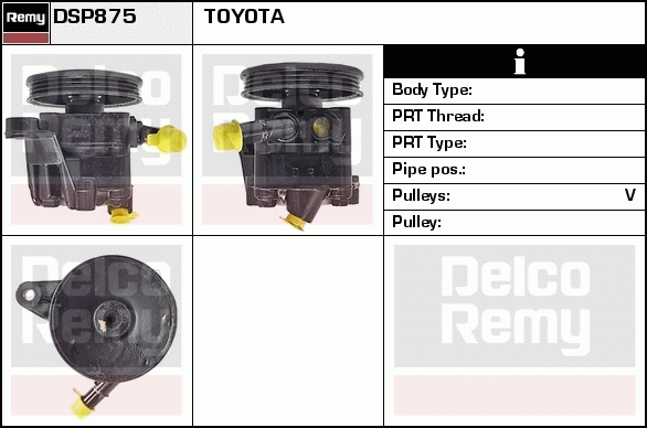 DELCO REMY DSP875 Hydraulic...