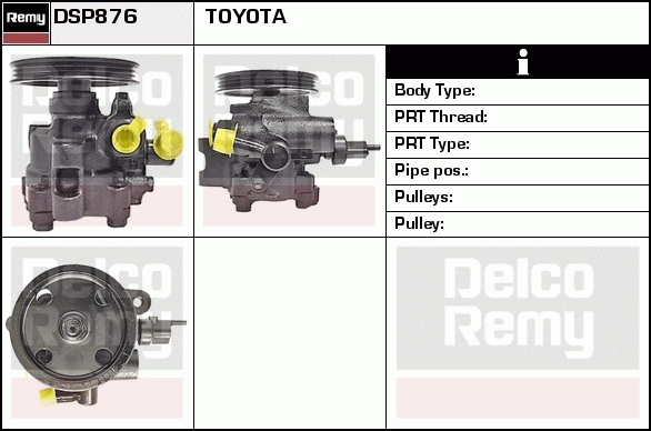 DELCO REMY DSP876 Hydraulic...