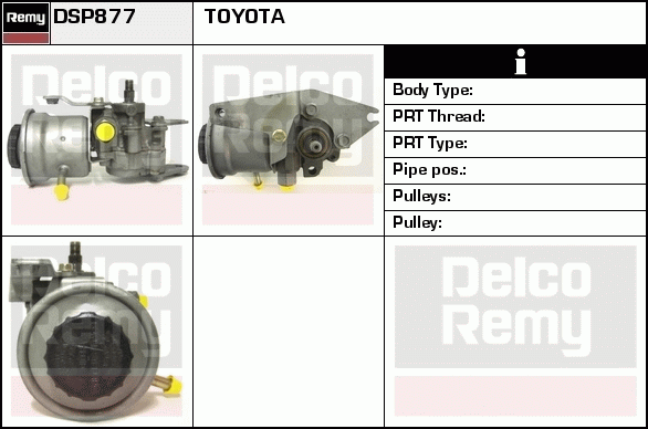 DELCO REMY DSP877 Hydraulic...