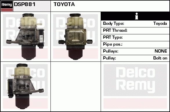 DELCO REMY DSP881 Hydraulic...