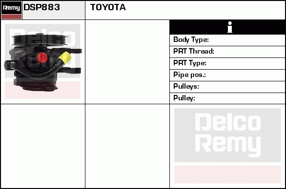 DELCO REMY DSP883 Hydraulic...