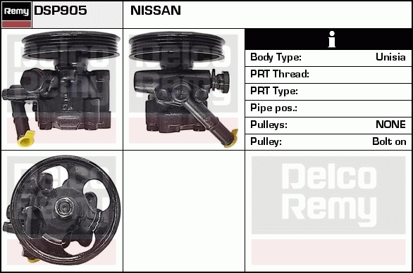 DELCO REMY DSP905 Hydraulic...