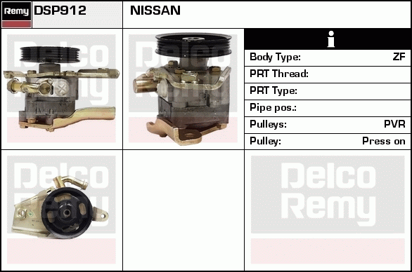 DELCO REMY DSP912 Hydraulic...