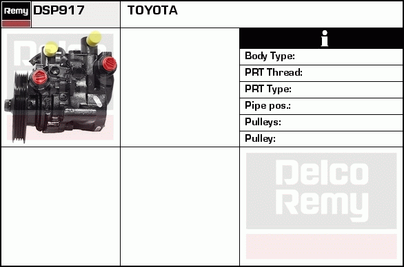 DELCO REMY DSP917 Hydraulic...