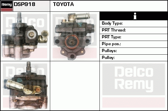 DELCO REMY DSP918 Hydraulic...