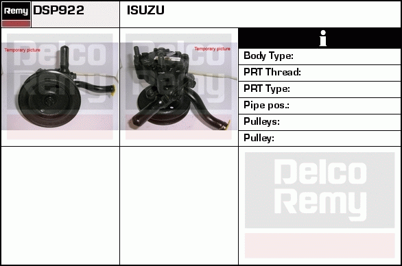 DELCO REMY DSP922 Hydraulic...