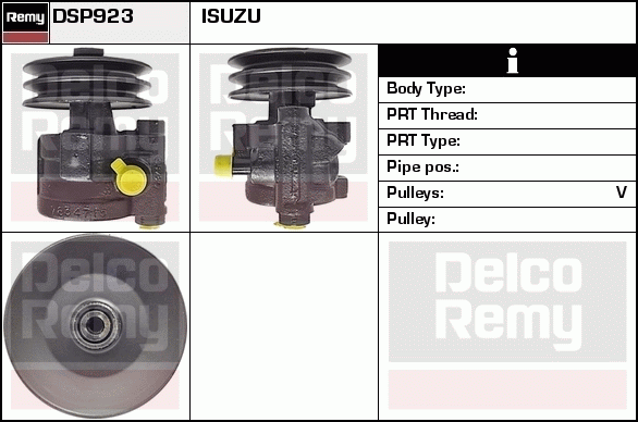 DELCO REMY DSP923 Hydraulic...