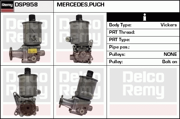 DELCO REMY DSP958 Hydraulic...