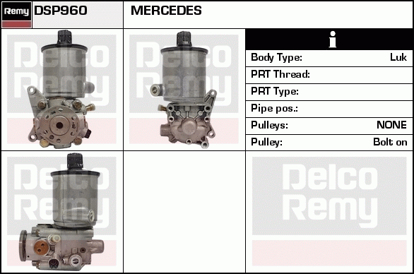 DELCO REMY DSP960 Hydraulic...