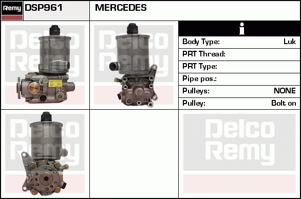 DELCO REMY DSP961 Hydraulic...