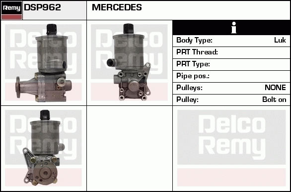 DELCO REMY DSP962 Hydraulic...