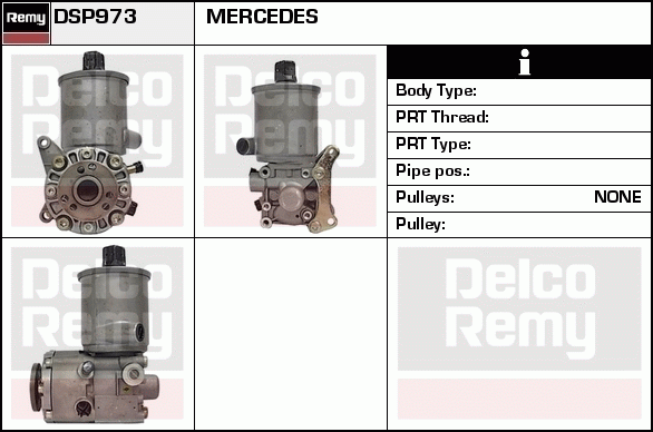 DELCO REMY DSP973 Hydraulic...