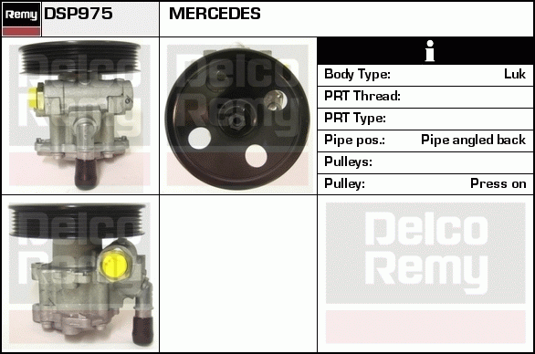 DELCO REMY DSP975 Hydraulic...