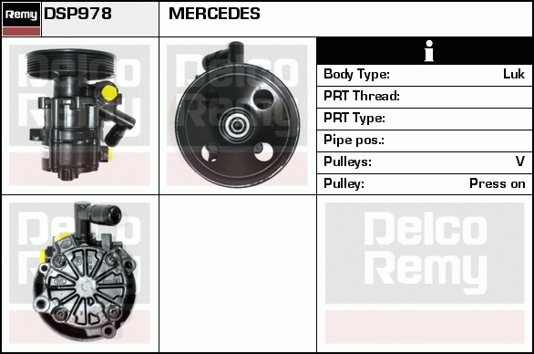 DELCO REMY DSP978 Hydraulic...