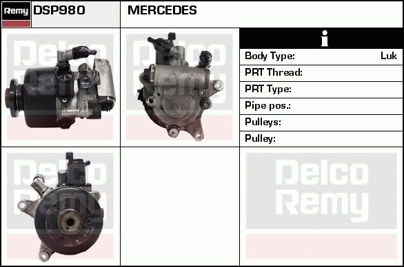 DELCO REMY DSP980 Hydraulic...