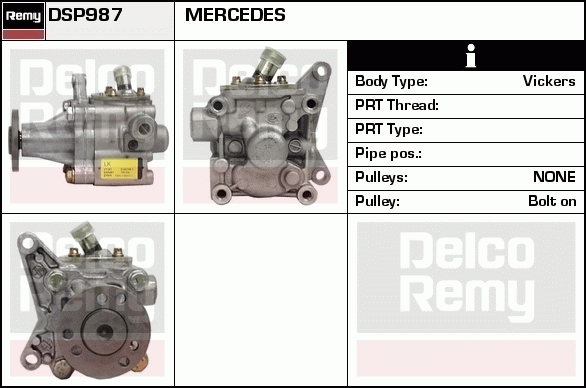 DELCO REMY DSP987 Hydraulic...