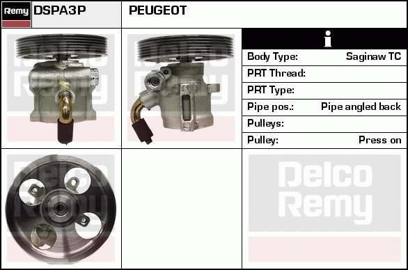 DELCO REMY DSPA3P Hydraulic...