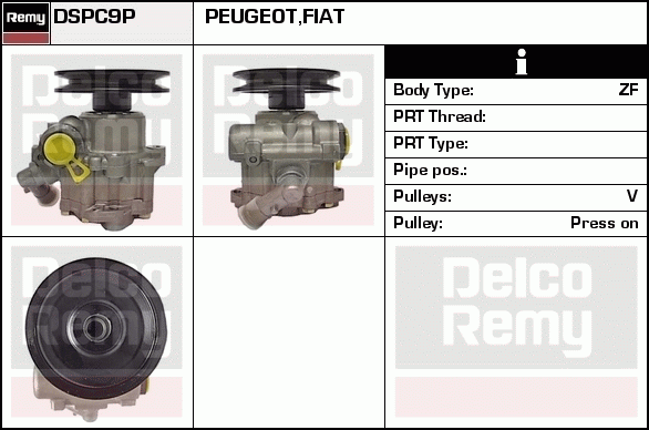 DELCO REMY DSPC9P Hydraulic...