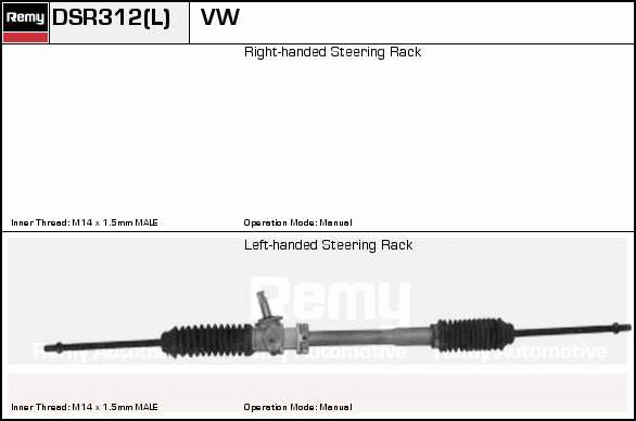 DELCO REMY DSR312L Steering...