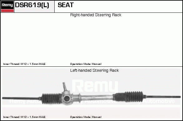 DELCO REMY DSR619L Steering...