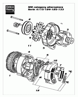 DELCO REMY 19025810 Alternator