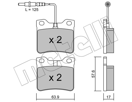 METELLI 22-0192-0 Brake Pad...