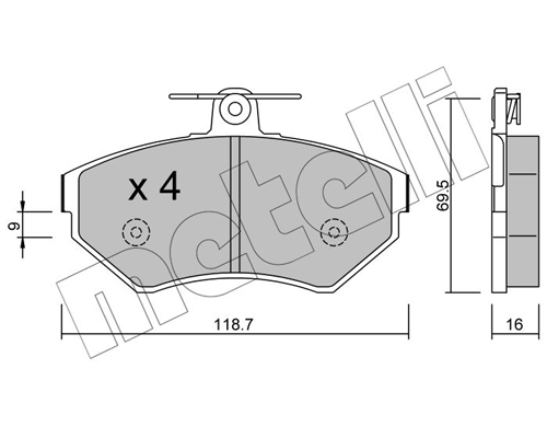 METELLI 22-0215-1 Brake Pad...