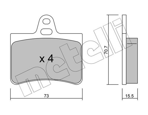 METELLI 22-0333-0 Brake Pad...
