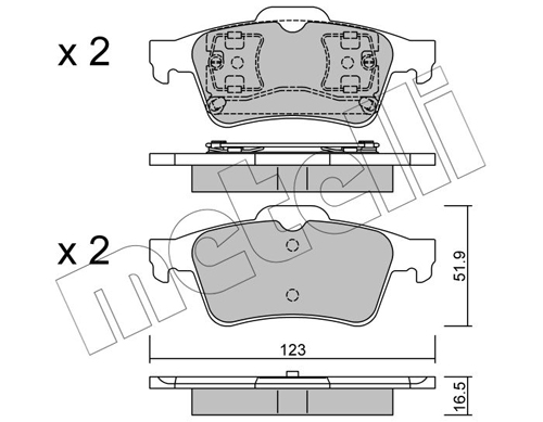 METELLI 22-0337-0 Brake Pad...